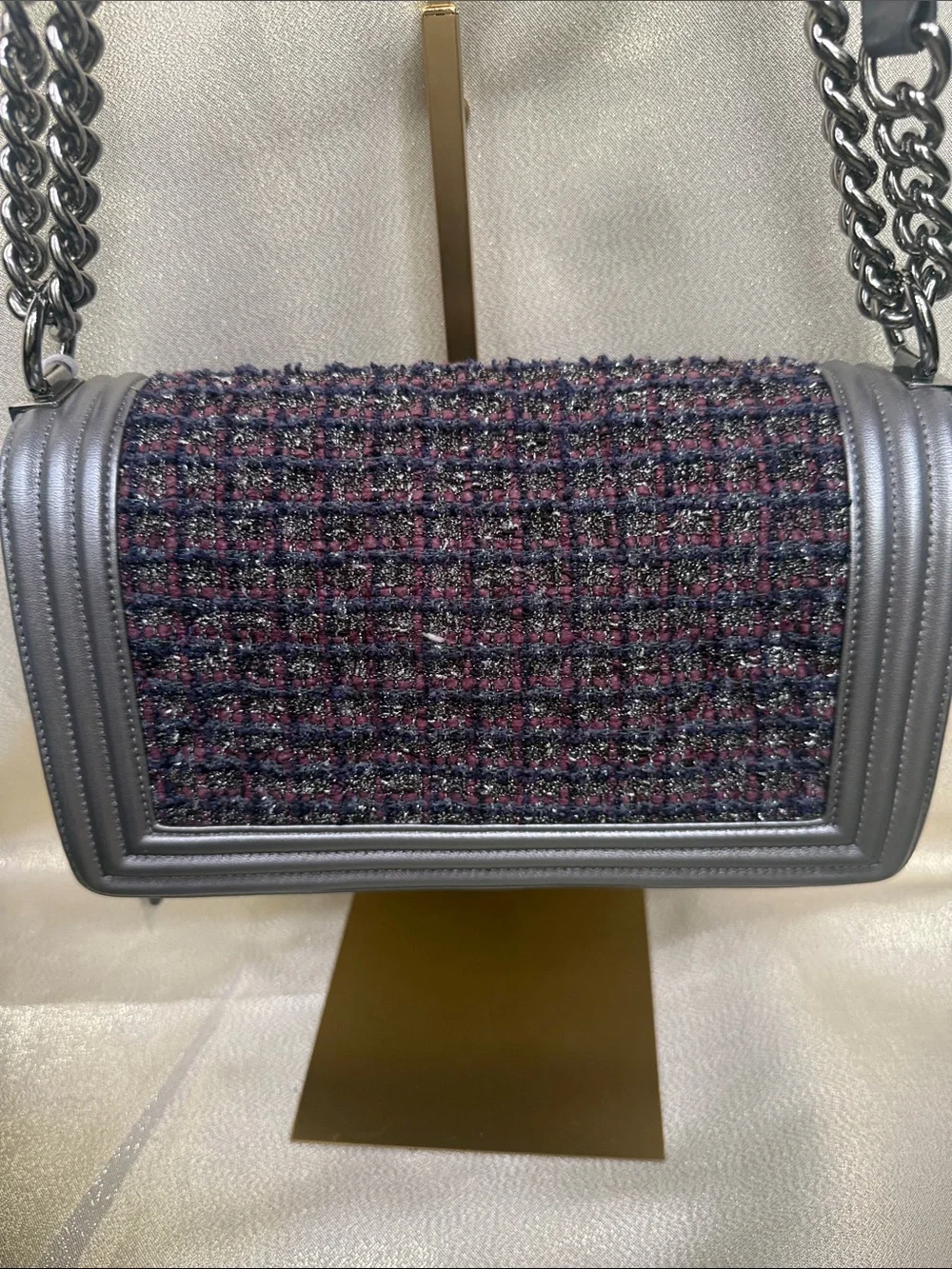 Chanel Tweed Medium Boy Bag